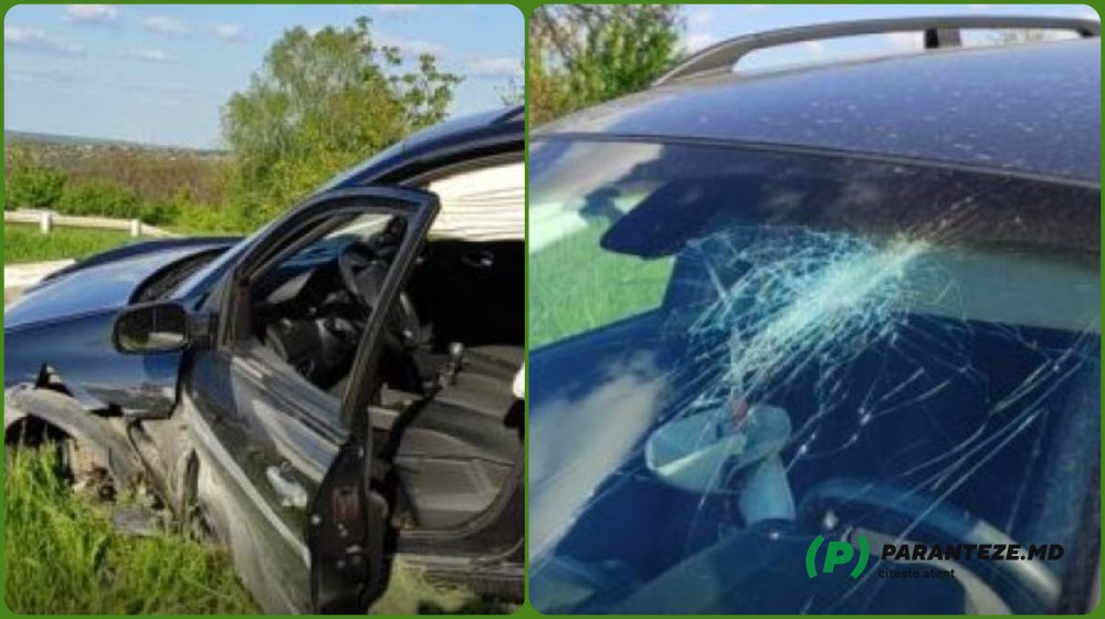 Accident ciudat în Chișinău. Explicațiile halucinante ale șoferului care a ajuns în parapet